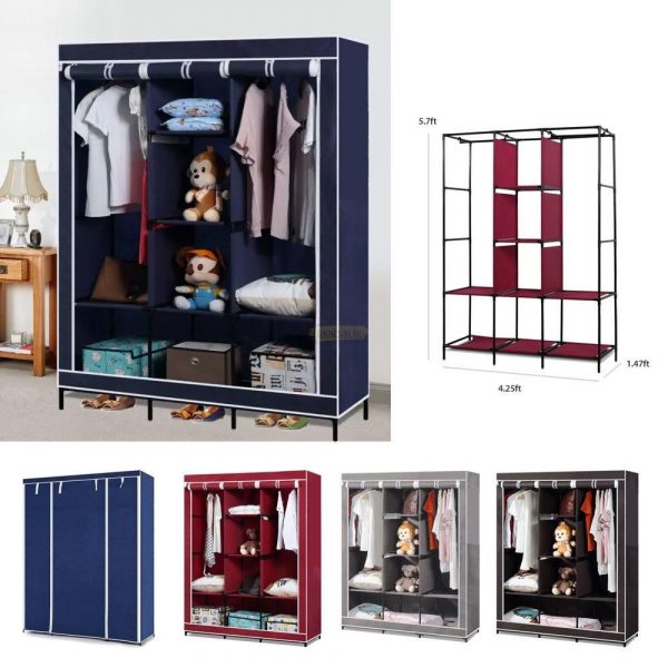 3 Door Wardrobe Organizer